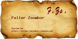 Feller Zsombor névjegykártya