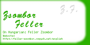 zsombor feller business card